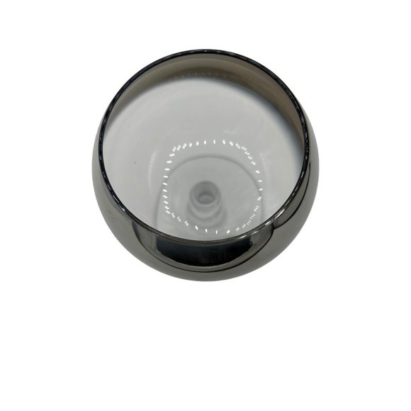 Vintage MCM Silver Fade 4 Ball Stem Rocks Glass Mid Century Modern 7 1/2" - Picture 4 of 10